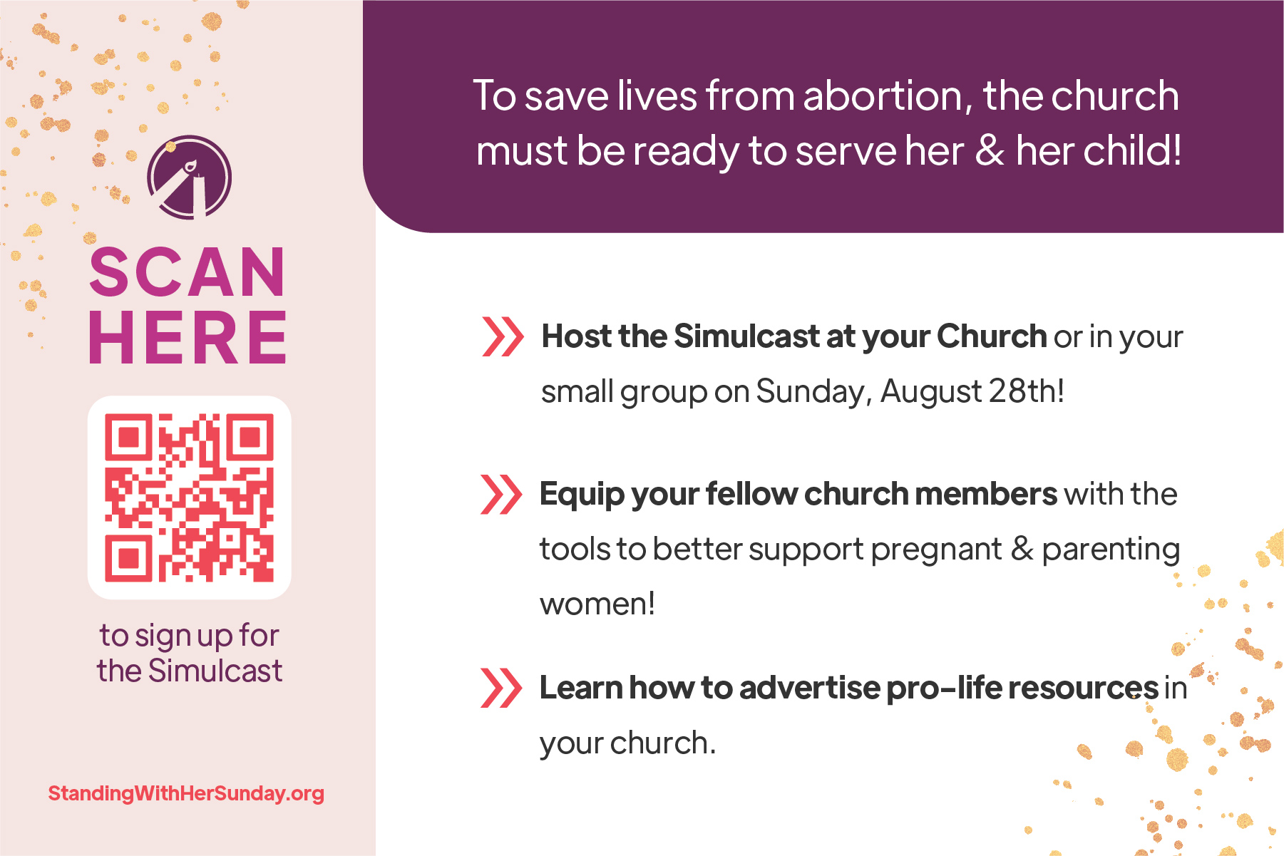 Standing With Her Sunday Partners Standing With You